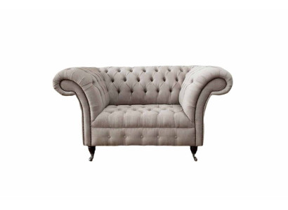 Chesterfield Textile Upholstery Armchair 1 Seater Sofas Design Luxury Fabric Sofas