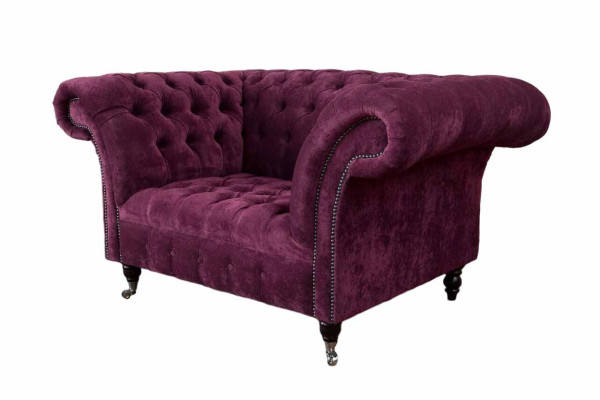 Armchair Wing Chair Luxury 1 Seater Single Seater Upholstery Design Fabric Modern