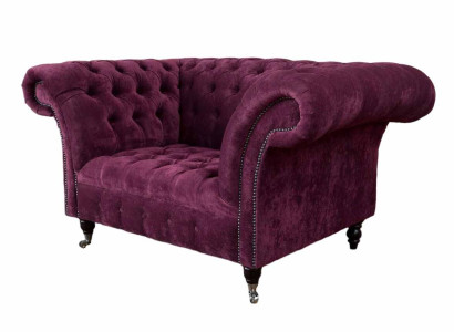 Armchair Wing Chair Luxury 1 Seater Single Seater Upholstery Design Fabric Modern