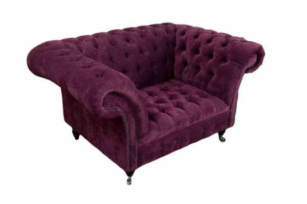 Armchair Wing Chair Luxury 1 Seater Single Seater Upholstery Design Fabric Modern