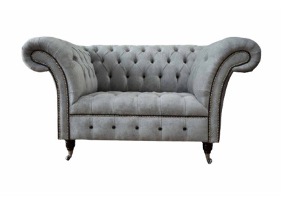 Chesterfield Armchair Fabric Living room Design Upholstery Textile Design Luxury