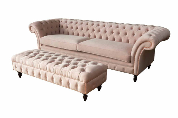 Footstool Stool Upholstered Stool Ottoman Chesterfield