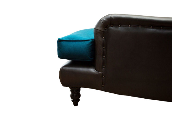 Chesterfield Armchair Couch 1 Seater Couches Upholstery Sofa Leather Gray