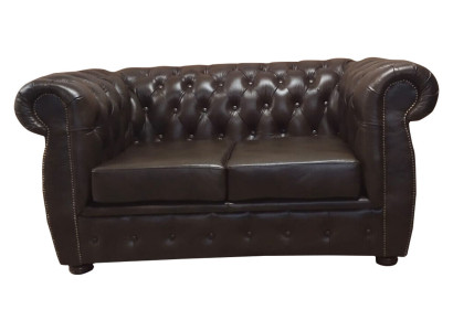 Chesterfield Sofa 2 Seat Luxury Couch Two-seater Sofas Brown Furniture Couches