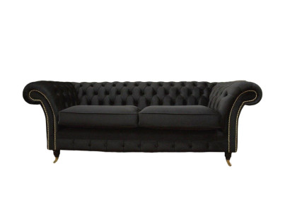 Chesterfield Sofa 3 Seater Couch Upholstery Luxury Textile Couches Sofas