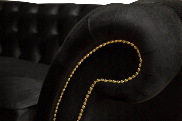 Chesterfield Sofa 3 Seater Couch Upholstery Luxury Textile Couches Sofas