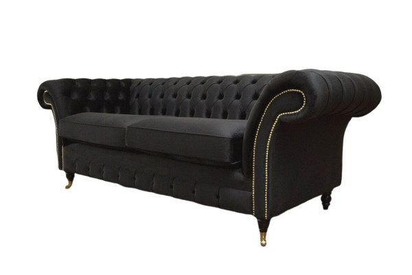 Chesterfield Sofa 3 Seater Couch Upholstery Luxury Textile Couches Sofas