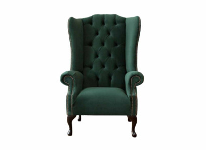Chesterfield Design Armchair Upholstery Luxury Textile Couches Wing Chairs