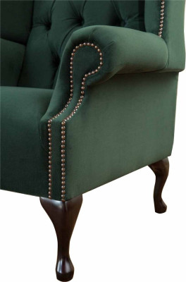 Chesterfield Design Armchair Upholstery Luxury Textile Couches Wing Chairs