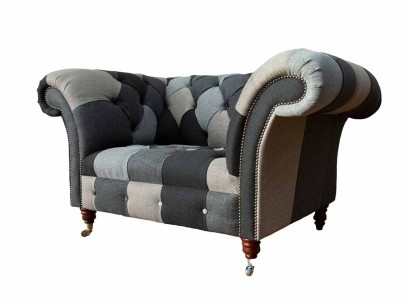 Sofa 1 Seater Textile Lounge Luxury Upholstery Seater new Armchair Design Couch