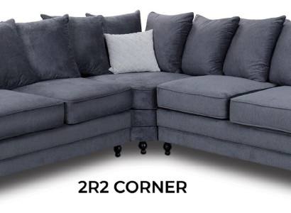Modern Corner sofa Sofa Style Gray Sofa Upholstery Fabric Textile Furniture L-shape Couches
