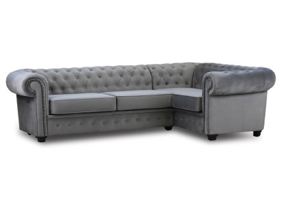 Corner sofa Couch Upholstery Furniture Luxury Furniture Furnishings Velvet fabric Corner suite