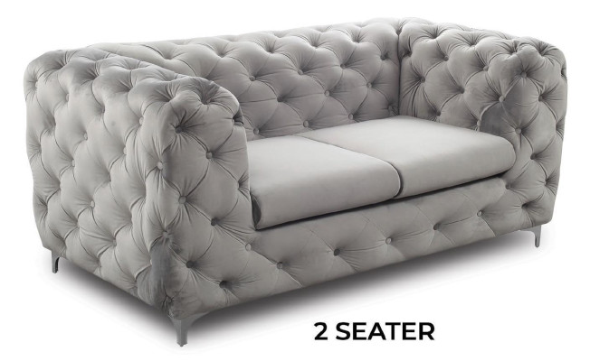 Chesterfield sofa set couch sofa set velvet gray couches seating furniture