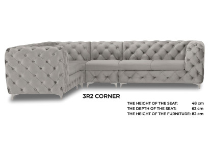 Luxury Chesterfield Sofa Corner sofa Sofa Upholstery Furniture Corner suite Couches