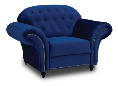 Blue Armchair Chesterfield Single Seater Couch Sofa Blue Armchair Furniture