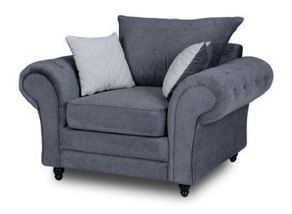 Television Armchair Single Seater Chesterfield Couch Sofa Upholstery Furniture Velvet