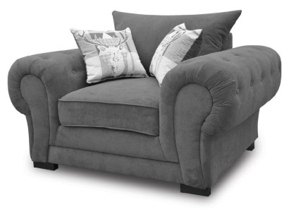 Style Modern Design Color Gray Living room 1 Seat Armchair Fabric Polyester new