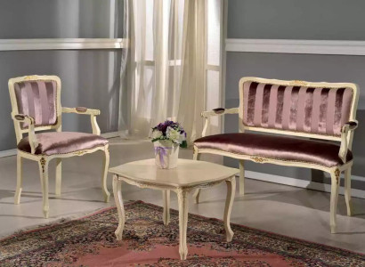 Classic seating set Stool Armchair Living room furniture Benches Suite new