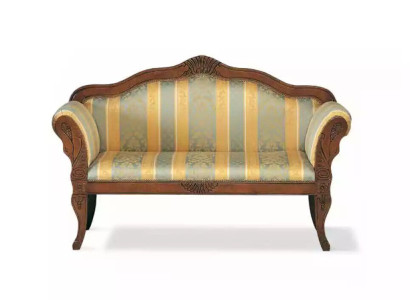 Classic r two-seater bench seat luxury upholstery furniture wooden frame noble