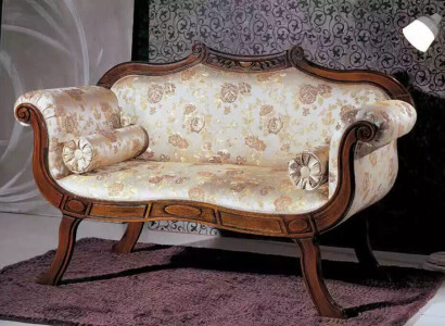 Classic r Two-seater Textile Living room furniture Luxury Seater Baroque style