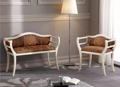 Classic seating set Stool Chairs Upholstered furniture Living room furniture Design
