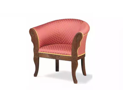 Classic r Designer Armchair Living room furniture Textile furniture Upholstery Seater