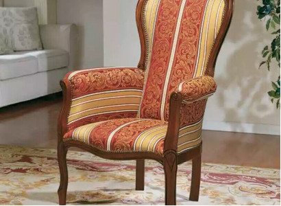 Classic r Armchair Upholstered furniture Luxury upholstered armchair wooden frame new