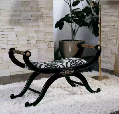 Upholstered bench Bench seat Designer Stool Seat furniture Classic Living room new