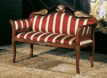 Classic Bench seat Upholstery Furniture Baroque Style Textile Bench Two-seater