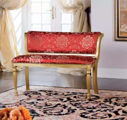 Bench seat Upholstery Fabric Seat Style Classic Designer Living room Furniture