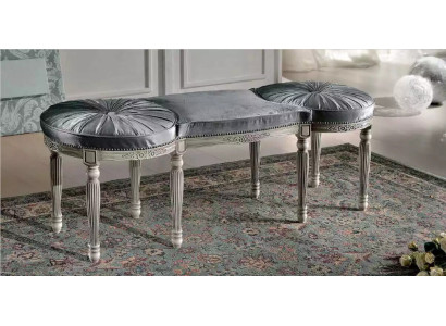 Classic Gray Bench seat Design Textile new Upholstery Fabric seat furniture