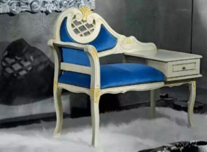 Classic r Stool Blue Bench seat Luxury seat furniture Fabric Textile new Seat
