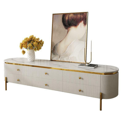 Living room furniture set designer living room sideboard coffee table side table 3 pieces.