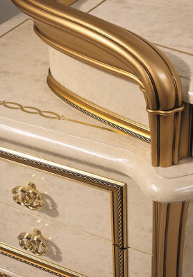 Design Furniture Style Baroque Chest of drawers Wardrobe Beige Luxury Wood Italian Furniture new