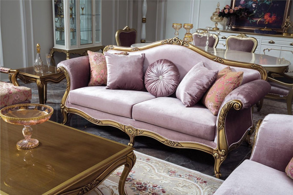 Royal Coffee table Gold Brown Table Baroque Rococo Coffee tables Wood