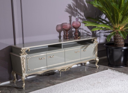 Sideboard Luxury Shelf Wood Sideboard Cabinets Living room Lowboard Design