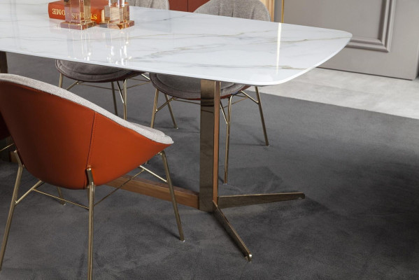 Table in White for Dining room Luxurious Modern Style Comfort abel Tables