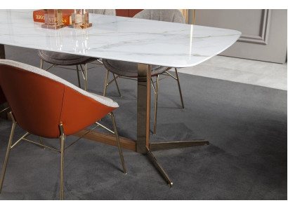 Table in White for Dining room Luxurious Modern Style Comfort abel Tables