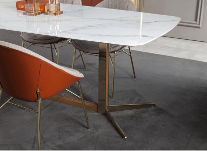 Table in White for Dining room Luxurious Modern Style Comfort abel Tables