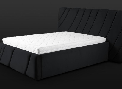 Black Bed Velvet Beds Double bed 160x200 Design Hotel Furnishings