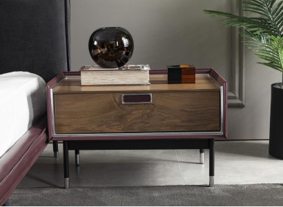 Luxury Bedside table Brown Bedroom Bedside tables Loft Modern Console