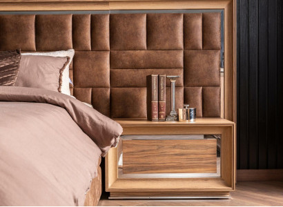 Luxury Bedside table Brown Side table Bedside tables Hotel Bedroom Furniture