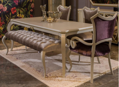 Luxury Dining room Dining table Chair Set Group Suite Table Tables Suite 5pcs.