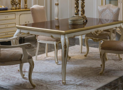 Dining room Dining table Chair Set Group Suite Table Tables Suite Luxury 5-piece.