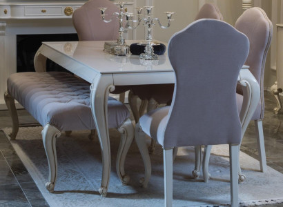 Dining room set design suite 6 pieces. Wood Furniture 4x Chair Table Stool Group new