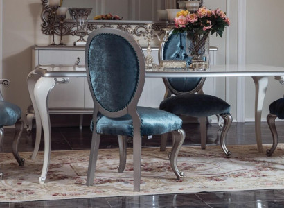 Dining room Table Suite Classic chair group 4x chairs 5 pieces. Set Seating group