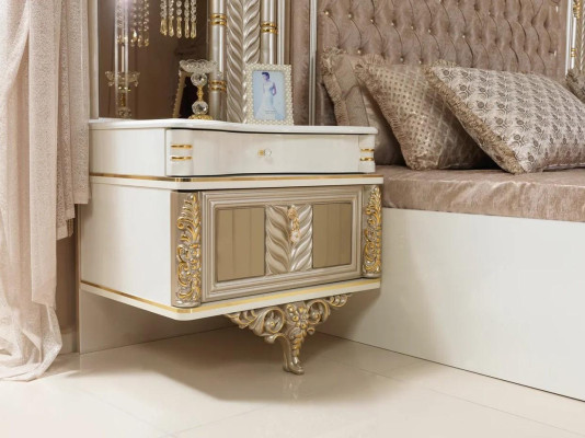 Bedroom Set Bed 2x Bedside tables Dressing table with Mirror Luxury new