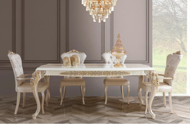 Dining room set Dining set Dining table 6x Chairs Modern new Suite 7pcs