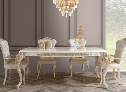 Dining room set Dining set Dining table 6x Chairs Modern new Suite 7pcs