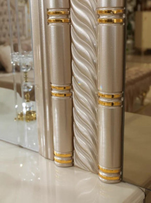 Bedroom Set Luxury Dressing table with Mirror White Design new 2-piece